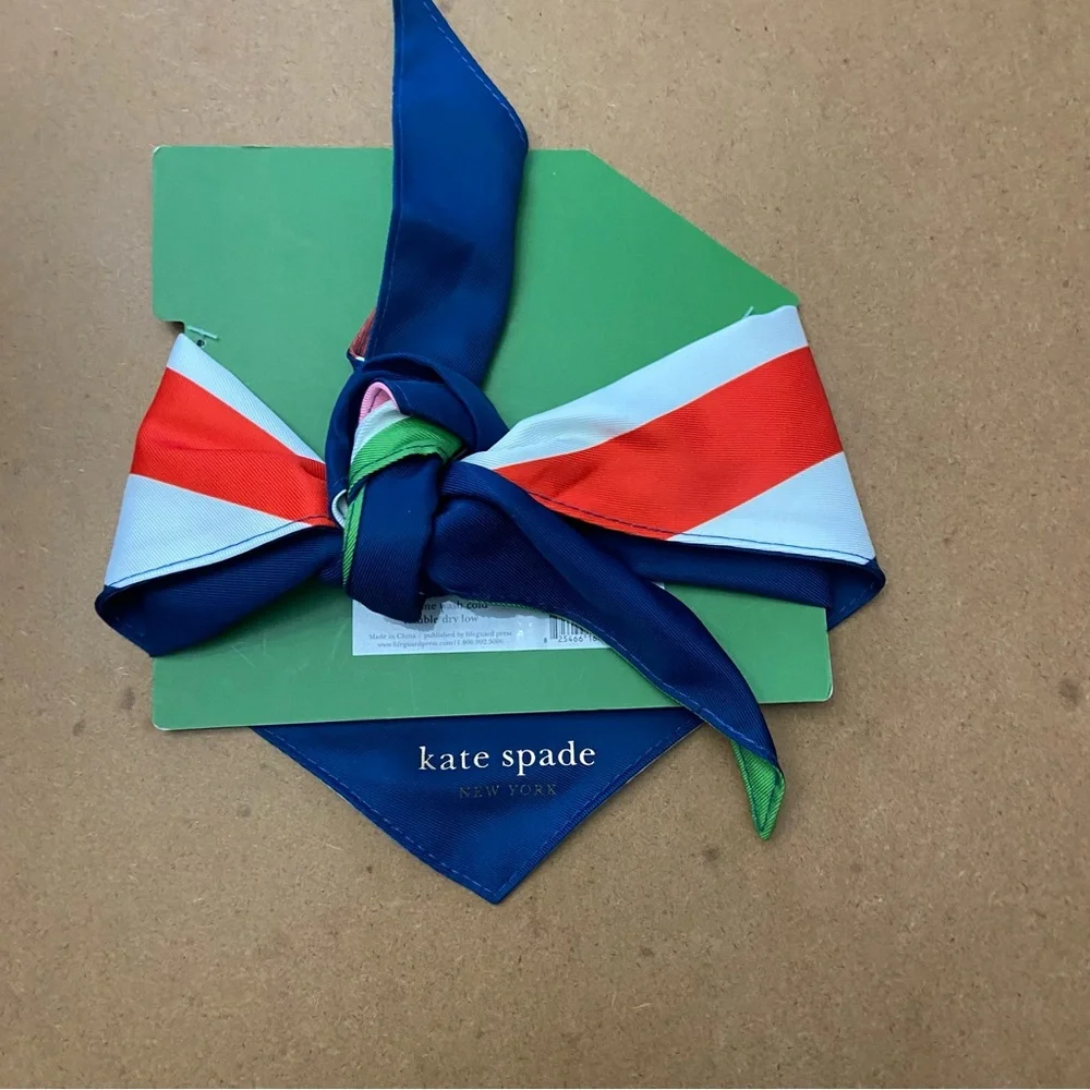 NWT Kate Spade Pet Bandana - Red, White, Blue  M/L